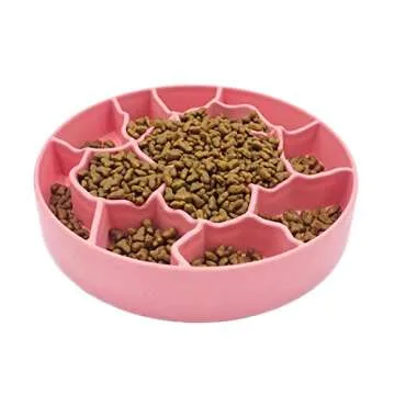 FLYINGSEA 8 Inch Slow Feeder Bowl for Dogs and Cats