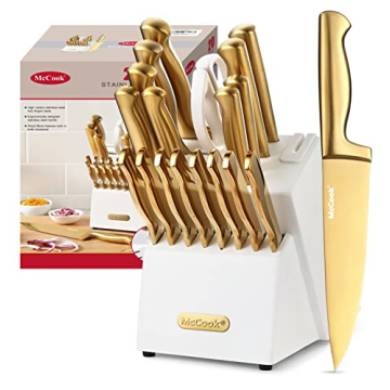 McCook® Golden Titanium Stainless Steel Knife Set