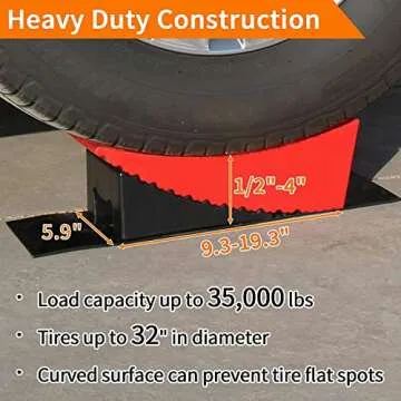 OULEME RV Leveling Blocks for Dual Axle Trailers