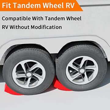 OULEME RV Leveling Blocks for Dual Axle Trailers