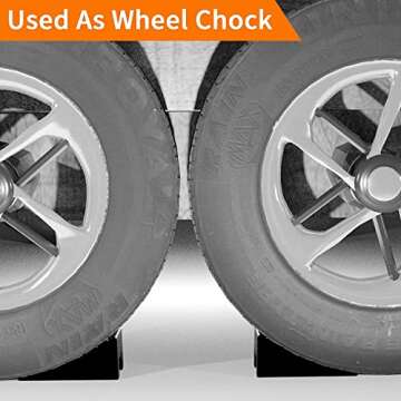 OULEME RV Leveling Blocks for Dual Axle Trailers