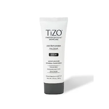 TIZO Photoceuticals Am Replenish Non-tinted Facial Mineral Sunscreen SPF 40 for Sensitive Skin