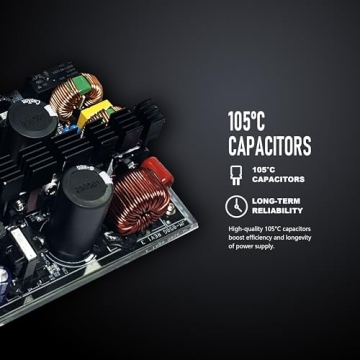 POINWER 850W Power Supply with RGB Fan for Gamers