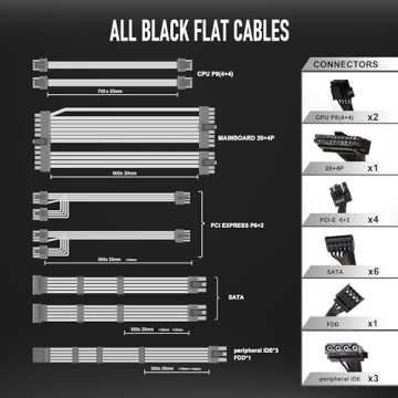 POINWER 850W Power Supply with RGB Fan for Gamers