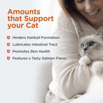 Nutri-Vet Hairball Paw Gel for Cats, Salmon Flavor