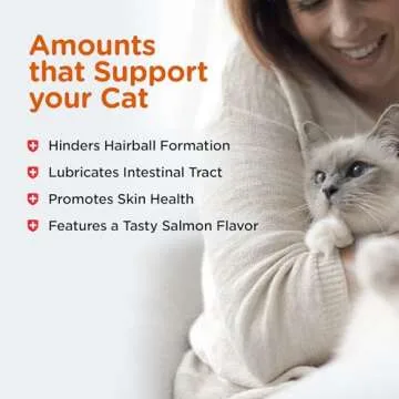 Nutri-Vet Hairball Paw Gel for Cats, Salmon Flavor