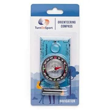 Orienteering Compass Hiking Backpacking Compass | Advanced Scout Compass Camping Navigation - Boy Scout Compass for Kids | Professional Field Compass for Map Reading - Best TurnOnSport Survival Gifts