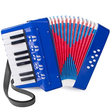 LOTKEY 17 Keys Beginner Accordion for Kids Music Learning