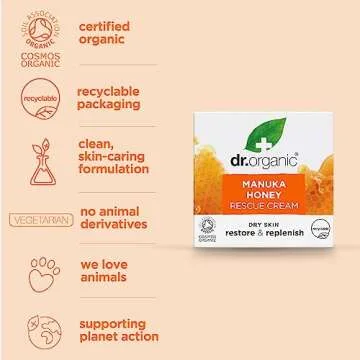 Dr. Organic Manuka Honey Rescue Cream for Dry Skin