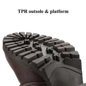 DREAM PAIRS Women's Combat Ankle Boots Chunky Heel Lace up Fashion Heeled Booties,Size 6.5,Brown,Silverado