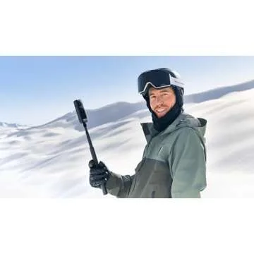 Insta360 X4 Basic Bundle-8K Waterproof 360 Action Camera with 1/2" 48MP Sensors, 8K 360 HDR Video, 72MP 360 Photo, 4K Single-Lens |Bundle Includes Selfie Stick, Lens Cap (128GB)