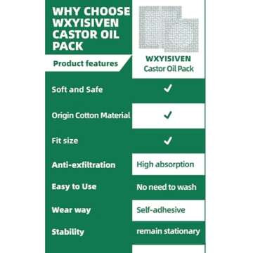 WXYISIVEN Castor Oil Pack Wrap for Natural Healing