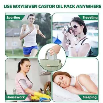 WXYISIVEN Castor Oil Pack Wrap for Natural Healing