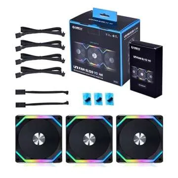 Lian-Li UNI FAN SL V2 ARGB Case Fan 3-Pack - Black