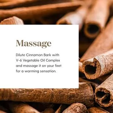 Young Living Cinnamon Bark Essential Oil 5 ml - Warm, Spicy Aroma , Cleanses Air, Skin Massage , Immune Wellness , Odor Elimination , Invigorating Aroma , Aromatic Spice