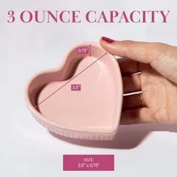 Paris Hilton Heart Shaped Ramekin Set - Stylish Baking Dishes