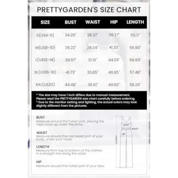 PRETTYGARDEN Tank Jumpsuits - Comfortable Summer Romper