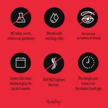 Godefroy Hair Color Kit for Men - 4 Applications Available