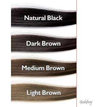 Godefroy Hair Color Kit for Spot Coloring Great For Small Areas Covers Up Gray Hairs Assorted Colors Available 4 Applicaion Kit, Medium Brown, 1 Count