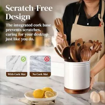 DOWAN 360° Rotating Utensil Holder - Elegant Kitchen Organizer