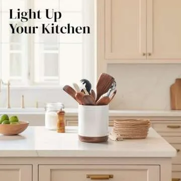 DOWAN 360° Rotating Utensil Holder - Elegant Kitchen Organizer