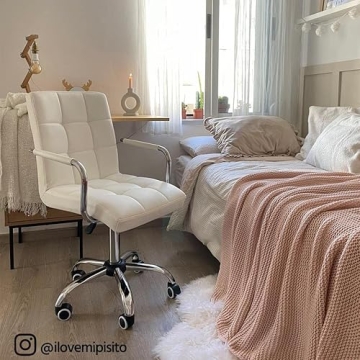 Yaheetech Modern PU Leather Office Chair - Adjustable & Stylish