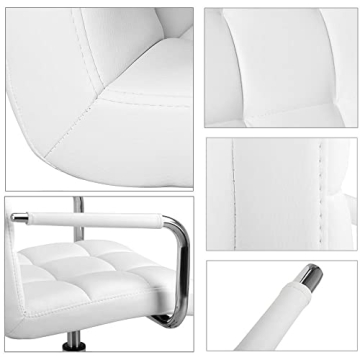 Yaheetech Modern PU Leather Office Chair - Adjustable & Stylish