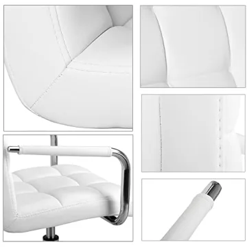 Yaheetech Modern PU Leather Office Chair - Adjustable & Stylish