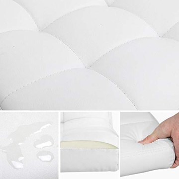 Yaheetech Modern PU Leather Office Chair - Adjustable & Stylish