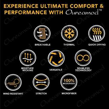 Oureamod Wide Headbands for Men and Women Athletic Moisture Wicking Headwear for Sports,Workout,Yoga Multi Function (Solid)