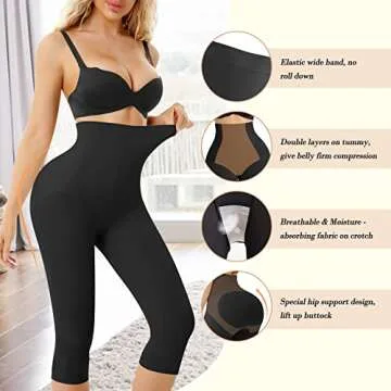 Irisnaya Seamless Shapewear for Women Tummy & Butt Lift