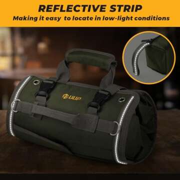 UUP Heavy Duty Tool Bag - Compact Roll Up Organizer