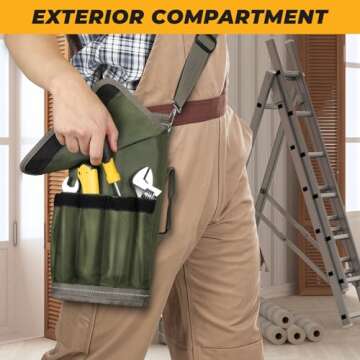 UUP Heavy Duty Tool Bag - Compact Roll Up Organizer