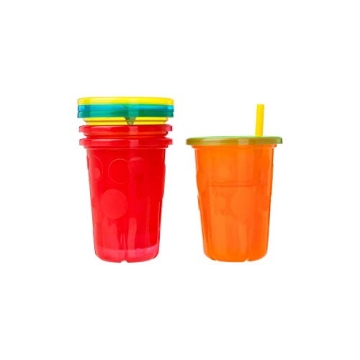 Take & Toss Straw Cups for Boys - Colorful & Durable