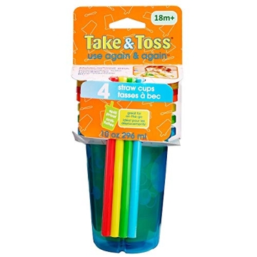 Take & Toss Straw Cups for Boys - Colorful & Durable