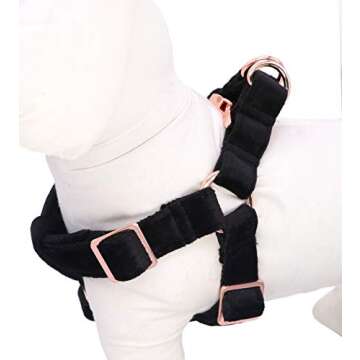 ARING PET Velvet No Pull Dog Halter Harness, Adjustable Heavy Duty for Small to Large Dogs