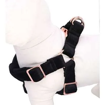 ARING PET Velvet No Pull Dog Halter Harness, Adjustable Heavy Duty for Small to Large Dogs