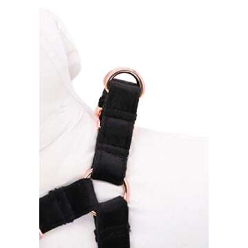 ARING PET Velvet No Pull Dog Halter Harness, Adjustable Heavy Duty for Small to Large Dogs