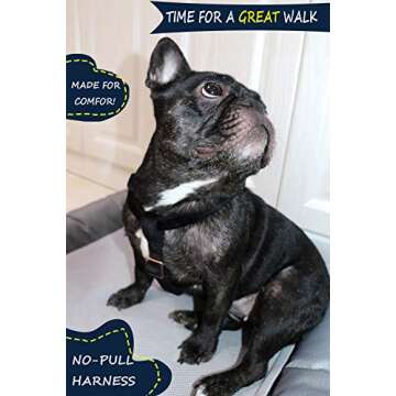 ARING PET Velvet No Pull Dog Halter Harness, Adjustable Heavy Duty for Small to Large Dogs