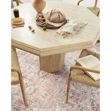 Elegant Loloi II Skye Area Rug in Blush Grey
