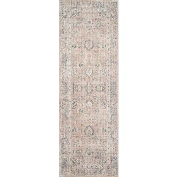 Elegant Loloi II Skye Area Rug in Blush Grey