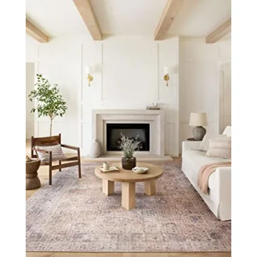 Elegant Loloi II Skye Area Rug in Blush Grey