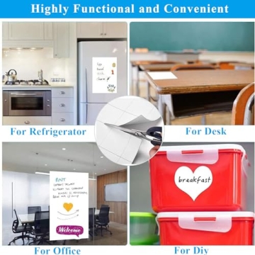 Qiytecno Magnetic Whiteboard Sticker for Home and Classroom