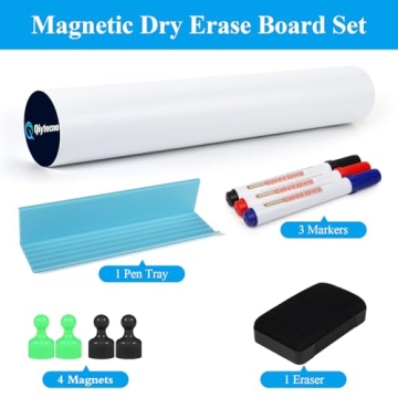 Qiytecno Magnetic Whiteboard Sticker for Home and Classroom