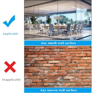 Qiytecno Magnetic Whiteboard Sticker for Home and Classroom