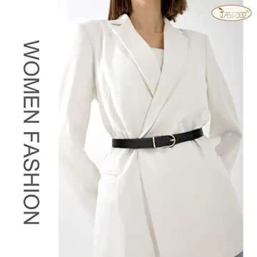 JASGOOD 3 Pack Women’s Leather Belts for Jeans Pants Fashion Ladies Belt with Gold Buckle C-Black+Brown+Leopard