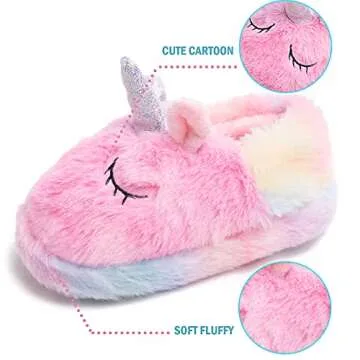 Adorable Girls Unicorn Slippers for Kids Comfort