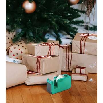 GIBIBU 12 Rolls Transparent Tape Refills, Clear Tape Dispenser Refill Rolls, Glossy Gift Wrap Tapes for Office, School, Home, 3/4 x 1000 Inches