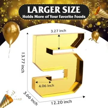 2025 Graduation Decorations Fillable Number Trays