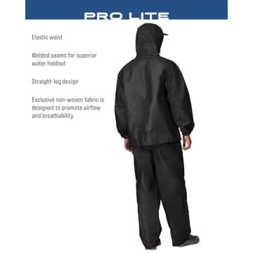 FROGG TOGGS Pro Lite Rain Suit - Lightweight Waterproof Protection